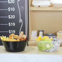 Gobelet jetable en plastique LOKYO en PP de 700 ml pour poulet frit, fruits, fondue, avec plateau à collation intégré