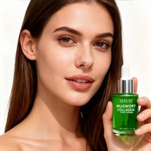 Sérum pour les pores au <span class=keywords><strong>collagène</strong></span> d'armoise 30 ml Liquide Anti-âge et anti-rides Sérum éclatant pour le visage Ingrédients biologiques apaisants Utilisation à domicile - Product Image 4