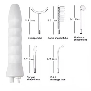 ชุดเครื่องนวดหน้าความถี่สูง 5 หัว สำหรับผลิตภัณฑ์ความงาม ใช้ในบ้าน พกพาสะดวก อุปกรณ์เสริมความงามผิว - Product Image 6