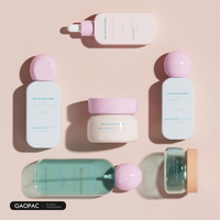 Bouteille en plastique PET personnalisée de 30/60/100/120/125/150 ml pour emballage cosmétique et soins de la peau, ensemble de flacons carrés avec vaporisateur et pompe à lotion