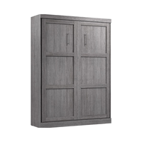 Lit escamotable queen de 65 pouces pour chambre d'amis, lit escamotable pliant pour bureau à domicile