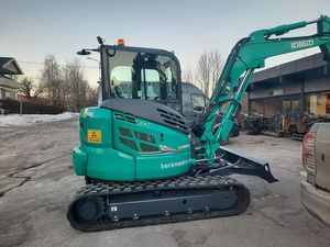Excavadora de cadenas Kobelco Sk55Srk de 5.26 toneladas con cucharón de excavación de 0.21m³ de capacidad, equipo de construcción usado. - Product Image 2