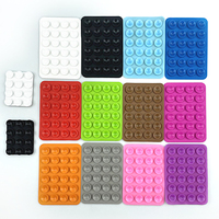 Support Téléphone Adhésif à Ventouse en Silicone Compatible avec les Coques iPhone et Android, Support Antidérapant pour Accessoire Mobile