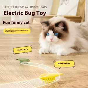 Fabrika Sıcak Satış Eko Dostu İnteraktif Elektrikli Otomatik Solucan Kedi Köpek Oyuncağı Kendi Kendine Eğlence Sıkıntı Giderici Plastik Evcil Hayvan Oyuncağı - Product Image 3