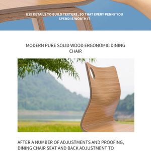 Vente en gros Table et chaises de cuisine pour restaurant Chaise en bois durable Mobilier de salle à manger commercial - Product Image 6