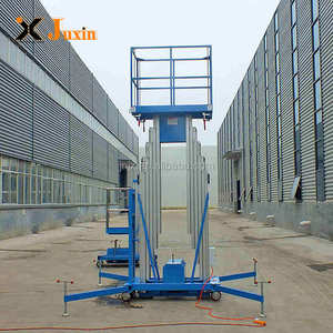 Ce Certificated 6 ~ 16m 250kg Indoor Outdoor 2 Pessoa Dupla Mastro Vertical Aérea Trabalho Plataforma Elevador para Gestão de Propriedade - Product Image 5