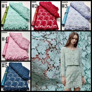 Tessuto in Pizzo Tradizionale alla Moda a Prezzo di Fabbrica, Tessuto Ricamato con Cristalli Austriaci, <span class=keywords><strong>Guipure</strong></span> per Abbigliamento Senegal e Mali - Product Image 6