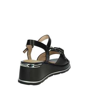 Sandalias de Plataforma con Cuña para Mujer K-11000 Beige con Detalle de Flor - Product Image 3