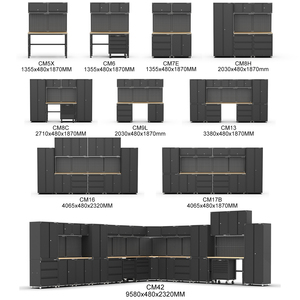 For OEM Customizable Steel <b>Tool</b> <b>Cabinet</b> 2-Door Wall Unit for Home Workshop Garage <b>Storage</b> 20WC26201 3-Shelf Long <b>Tool</b> Chest Set - Product Image 6