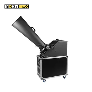 Moka sfx grande blaster dmx co2 confete, máquina de spray de altura 18m confete blaster para comemoração de concerto