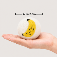 Lot de 6 boules de séchage en laine pour la lessive, réutilisables comme adoucissant naturel pour tissus, séchage plus rapide des vêtements, boules de séchage en laine écologiques