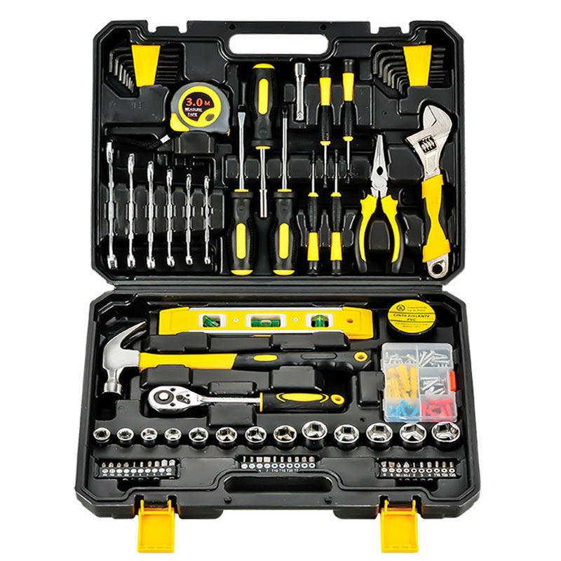 Home Hand Tool Set Manual Combination Tool Box Car Repair Kits Household Gift Toolkit Woodworking Garden Tools Factory Price