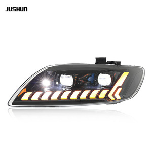 Ensemble de phares Jushun <span class=keywords><strong>Audi</strong></span> <span class=keywords><strong>Q7</strong></span>, feux de jour LED, clignotants dynamiques, rétrofit 2006-2015 - Product Image 4