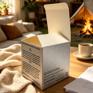 Customized Foldable Paper <b>Box</b> Eco-Friendly <b>White</b> Cardboard <b>Box</b> Custom Logo <b>Box</b> For Bath Salt Packaging - Product Image 5