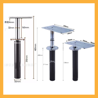 Modern 360 °   Table basse multifonctionnelle en métal rotative avec mécanisme de levage automatique personnalisable pour usage hôtelier