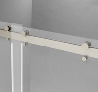 Cuctom 10mm d'épaisseur en verre trempé cabine de douche sans cadre Double porte de douche coulissante pour salle de bain