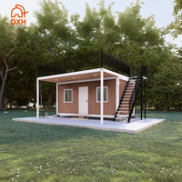 Maison conteneur préfabriquée sur mesure, maisonnette moderne préfabriquée en kit avec un ou deux chambres, prête à être expédiée