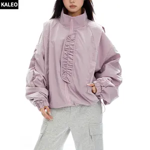 Kaleo jaqueta casual lisa de secagem rápida para mulheres, jaqueta casual casual casual de alta qualidade para motociclistas de lazer, novo design personalizado
