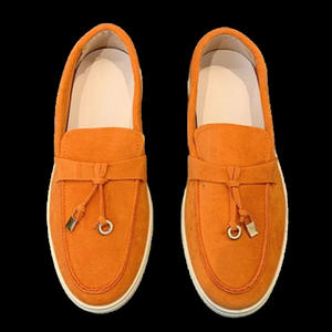 2026 özel lüks erkek hakiki deri süet koyun derisi loafer'lar yüksek kaliteli rahat kayma-on düz tarzı - Product Image 5