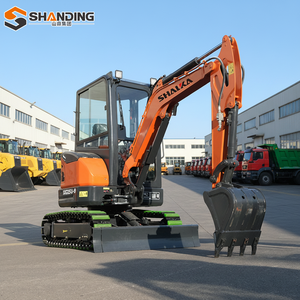Mini-excavatrice SHANDING 1,5 tonne 2 tonnes avec moteur Kubota, commande par commande manuelle, certifiée CE EPA, petite excavatrice, mini-excavatrice compacte - Product Image 3