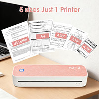 Imprimante thermique sans encre portable de poche A4XR Mini 8 pouces sans fil, batterie 2600 mAh, en stock
