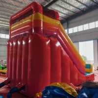 Château gonflable commercial avec toboggan 5mx3mx4m, maison de saut gonflable souple, aire de jeux extérieure idéale pour le plaisir des enfants