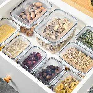 Conteneurs de stockage de fruits pour réfrigérateur avec passoires amovibles Conteneurs de stockage des aliments avec couvercles Conteneurs de produits Gardez les fruits