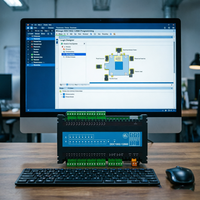 Module DDC programmable Sunfull DDC1002-12800 prenant en charge la programmation mixte graphique, JS et PLC via le logiciel X2View