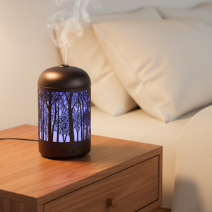 Diffusore di Oli Essenziali in Metallo da 100ml, Stile Vintage Oro Caffè, Diffusore a Ultrasuoni a Nebbia Fredda per Casa e Camera da Letto - Product Image 2