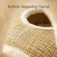 Structure d'escalade pour chat avec griffoir en sisal intégré, plateforme de saut, étagère, grand jouet pour chat en carton MT25/MT24/MT23