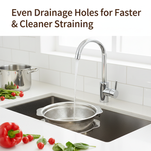 Colador de Acero Inoxidable 201 de Fábrica, Ecológico, Moderno, Duradero, Apto para <span class=keywords><strong>Lavavajillas</strong></span>, para Frutas, Arroz y Otros Alimentos - Product Image 4