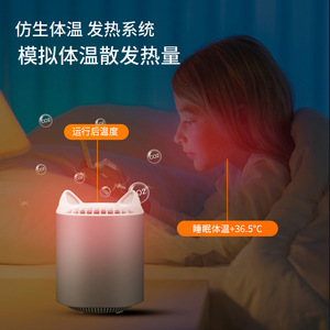 Lámpara antimosquitos con diseño de oreja de gato, alimentada por USB, uso doméstico en interiores, protección para el sueño, ecológica, de bajo ruido - Product Image 4
