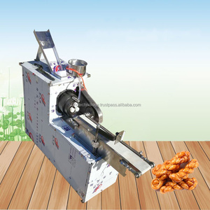 เครื่องตัดแป้งมาฮัวอัตโนมัติรุ่นใหม่ มอเตอร์กำลังสูง สำหรับทำโดนัทเกลียวแบบจีน เครื่องทำแป้งเพรทเซลเกลียว - Product Image 4