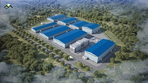 Edificio de oficinas con estructura de acero industrial moderno, construcción rápida para talleres, almacenes, casas de pollos, garajes, espacios de Centros Comerciales - Product Image 6