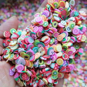 500g trái cây trộn Polymer đất sét lát cam chanh Kiwi chuối dâu tây tự làm thủ công chất nhờn Polymer rắc - Product Image 4