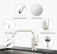 Robinet purificateur d'eau de cuisine à osmose inverse Type 7, filtre à eau en acier inoxydable 304, fonction eau froide, design élégant