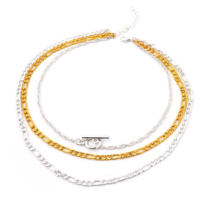 Collier ras du cou superposé court pour femme en alliage de zinc plaqué or, idéal pour les soirées 2024 - Product Image 5