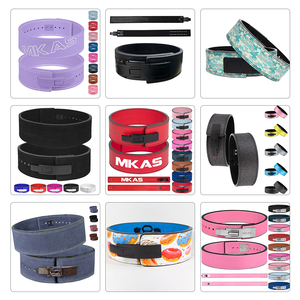 Cinturón de Gimnasio LADYGLOW Blanco de Alta Calidad para Levantamiento de Pesas, Unisex, de Cuero, con Logotipo Personalizado, para Mujeres - Product Image 5