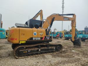 Offre Spéciale : Excavatrice Sany 135c d'occasion en excellent état, matériel de construction, godet de 0,5 m³, poids opérationnel de 13800 kg, modèle 2022, prix bas - Product Image 5