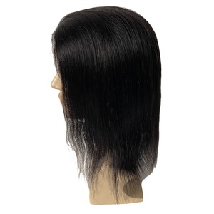 Yüksek kalite 100% işlenmemiş insan saçı 8*10 inç özelleştirilmiş renk uzun saç modeli erkekler için 100% insan saçı yedek sistemi - Product Image 5