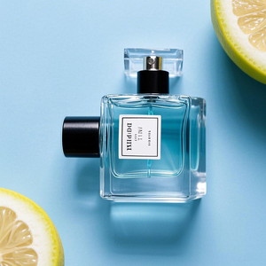 Etiqueta de paquete con logotipo personalizado, botella de Spray vacía Rectangular, botella de Perfume Original, <span class=keywords><strong>50Ml</strong></span>, 100Ml, botella de vidrio de Perfume transparente negra - Product Image 2