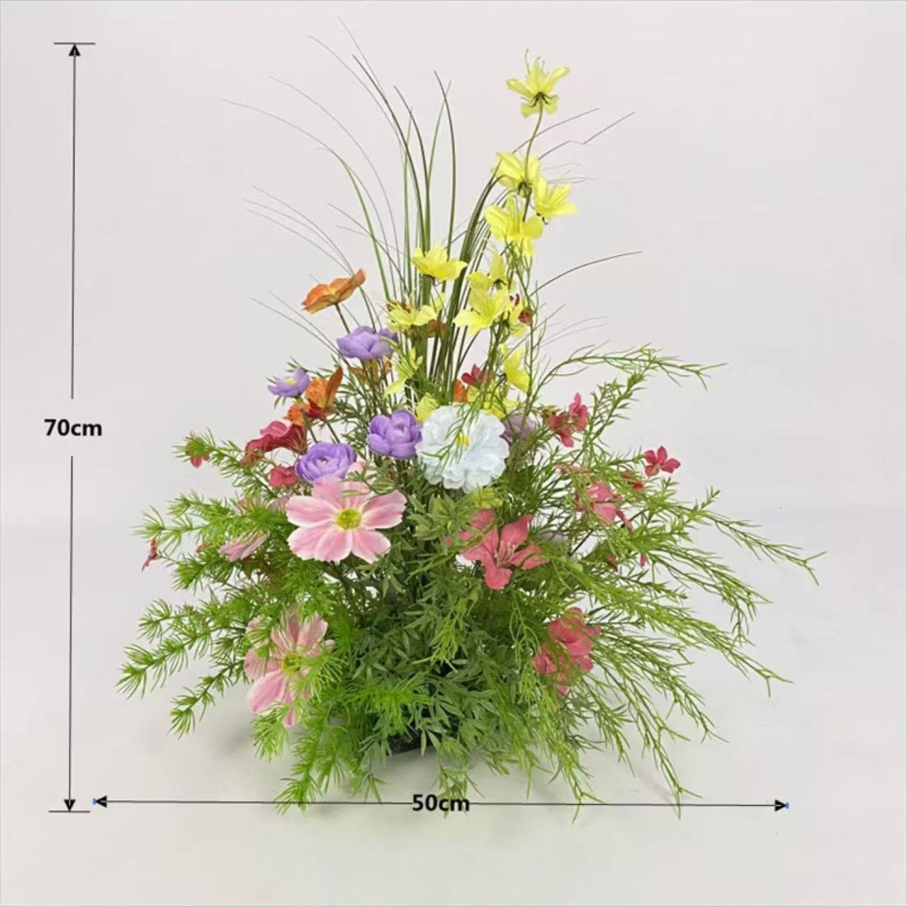 Road leading flowers