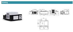 Kubota động cơ cho underslung Máy phát điện sử dụng với 180L bình nhiên liệu 15KW Máy phát điện 60Hz 460V dưới của khung gầm xe tải - Product Image 6