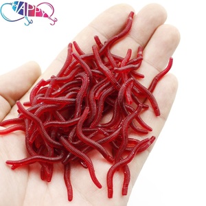 200 pièces/sac leurre souple <span class=keywords><strong>vers</strong></span> <span class=keywords><strong>de</strong></span> <span class=keywords><strong>terre</strong></span> appât PVC ver alose leurre <span class=keywords><strong>de</strong></span> pêche truite bar appât artificiel à bascule leurres <span class=keywords><strong>de</strong></span> pêche souples ver <span class=keywords><strong>de</strong></span> puissance - Product Image 2