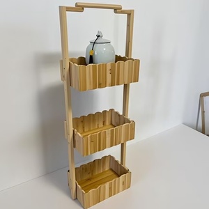 Tre lưu trữ chủ sở hữu phòng tắm khăn giá tre Kệ tre kệ lưu trữ giá phòng tắm kệ - Product Image 1