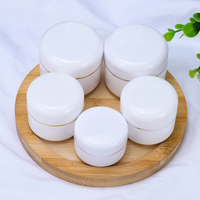 Pot en plastique blanc vide de haute qualité pour crème visage et soins de la peau, contenances 5g, 20g, 50g, 100g, 200g, pour emballage cosmétique