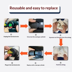 Gilet de sécurité pour personnes âgées à réponse rapide et facile à porter avec déploiement automatique d'airbag et amortissement intelligent pour une <span class=keywords><strong>réduction</strong></span> fiable des blessures - Product Image 4