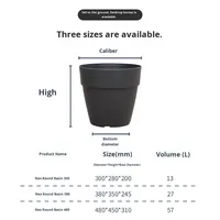 Pot Horun Resin Besar Sedang, panci Bonsai plastik untuk menumbuhkan sayuran segar dan bunga balkon gaya Modern