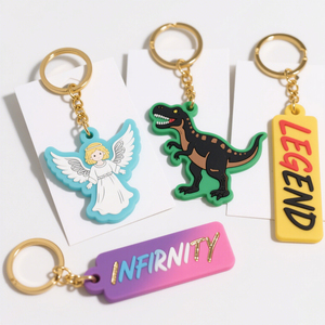Custom PVC Carabiner Keychains Promotional Soft Eco-friendly 3D Shape Embossing Printing Bulk Corporate Gifts Events - Product Image 6