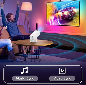 <strong>Latest</strong> M5 Household Portable Smart Mini HD <strong>Projector</strong> 480P Adjustable Bracket LCD <strong>Projector</strong> for Outdoor Camping Homestay Theater - Product Image 4